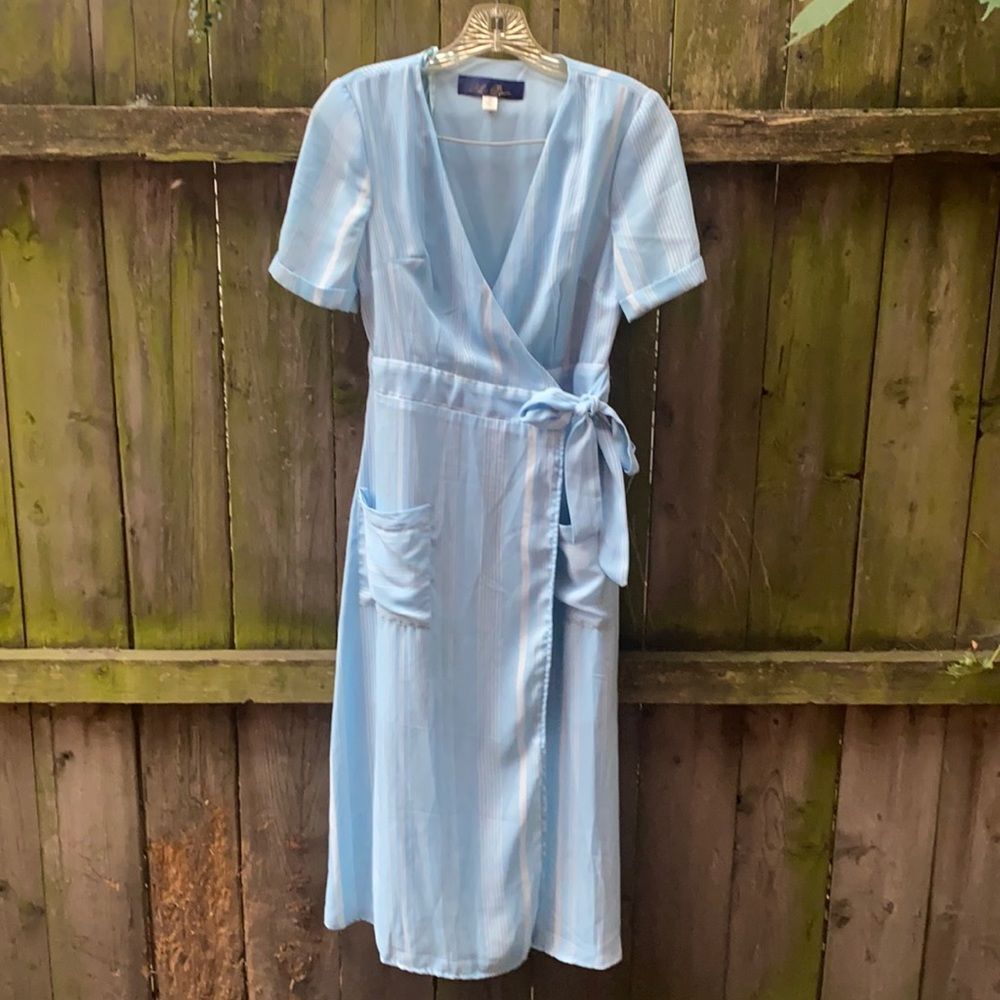 Blue Rain wrap dress sz. XS